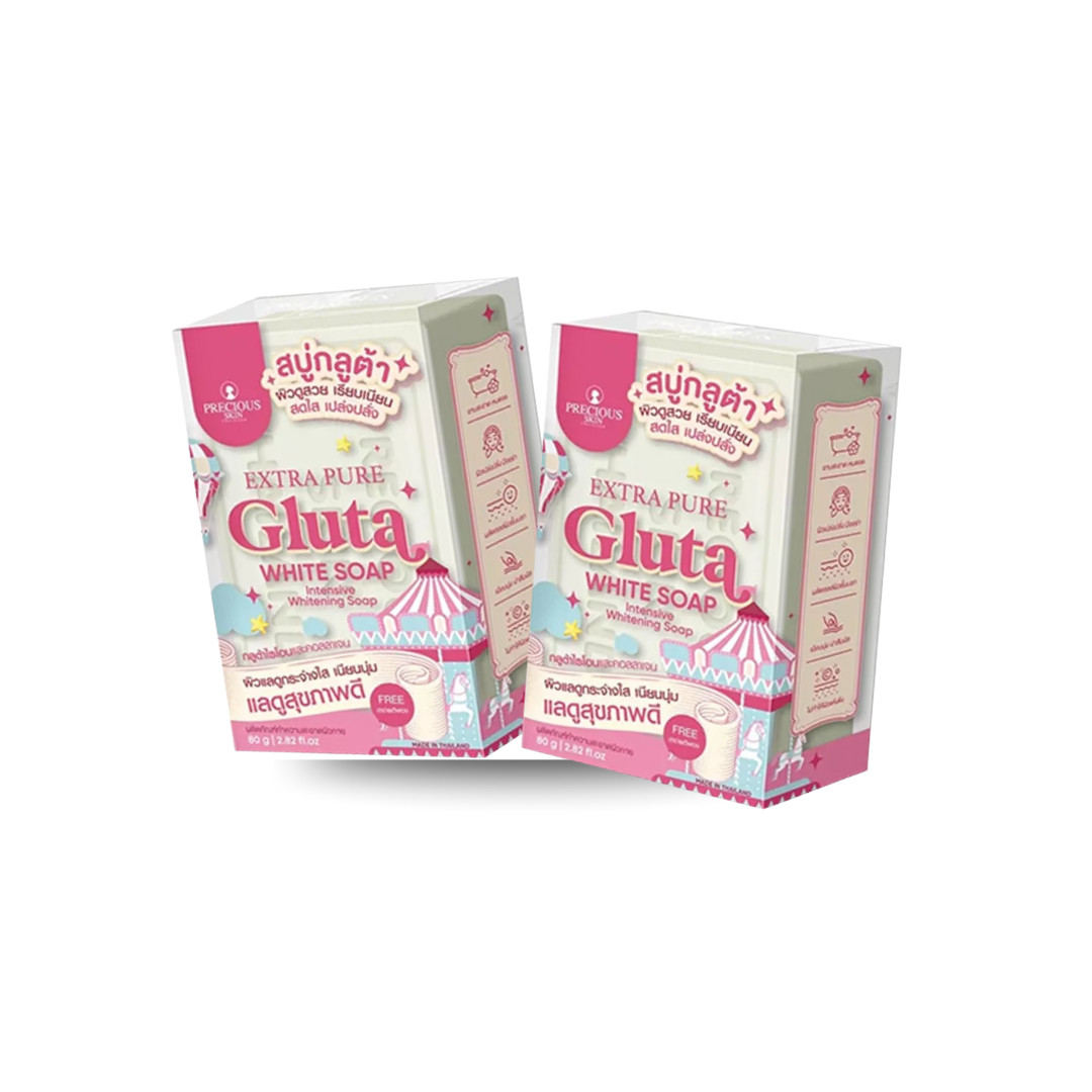 Precious Skin Extra Pure Gluta White Soap 80g – Glutathione + Collagen 2-pack
