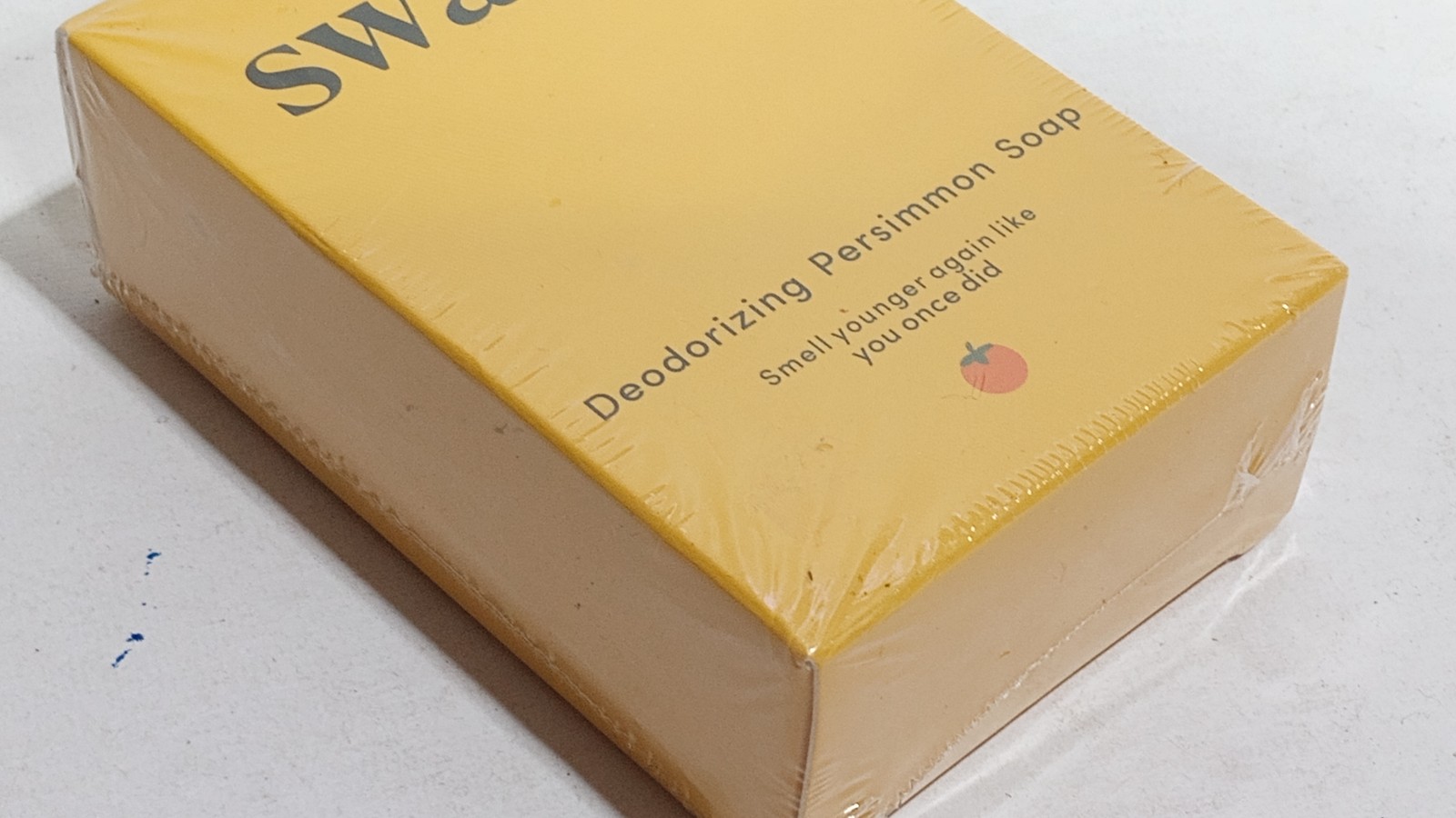 Swarva Deodorizing Persimmon Soap Anti-Aging Body Bar with Foaming Net