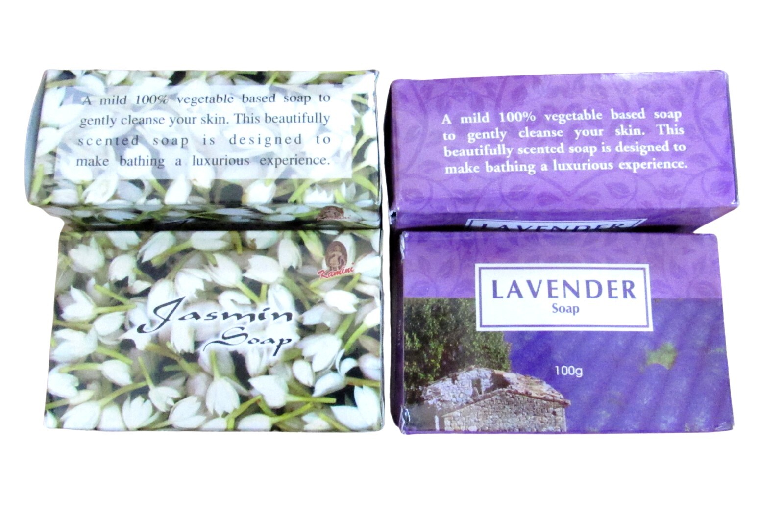 Kamini Imported Vegetarian All Natural Beauty Bar Soap, 100 Grams, Choose Scent