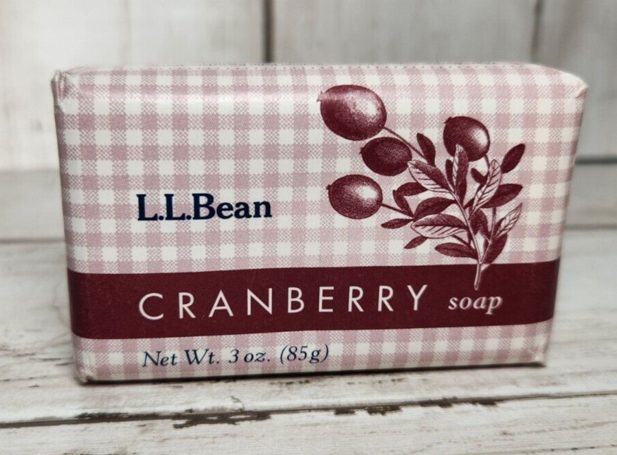 L.L. Bean LL Cranberry Scented Soap 3oz