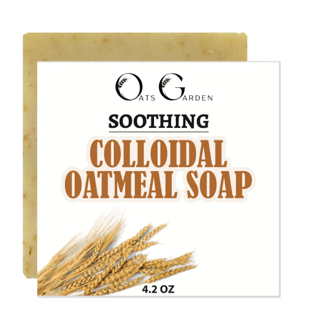 Soothing Colloidal Oatmeal Bar Soap- Eczema, Psoriasis 4.2 oz Natural- Fragra…