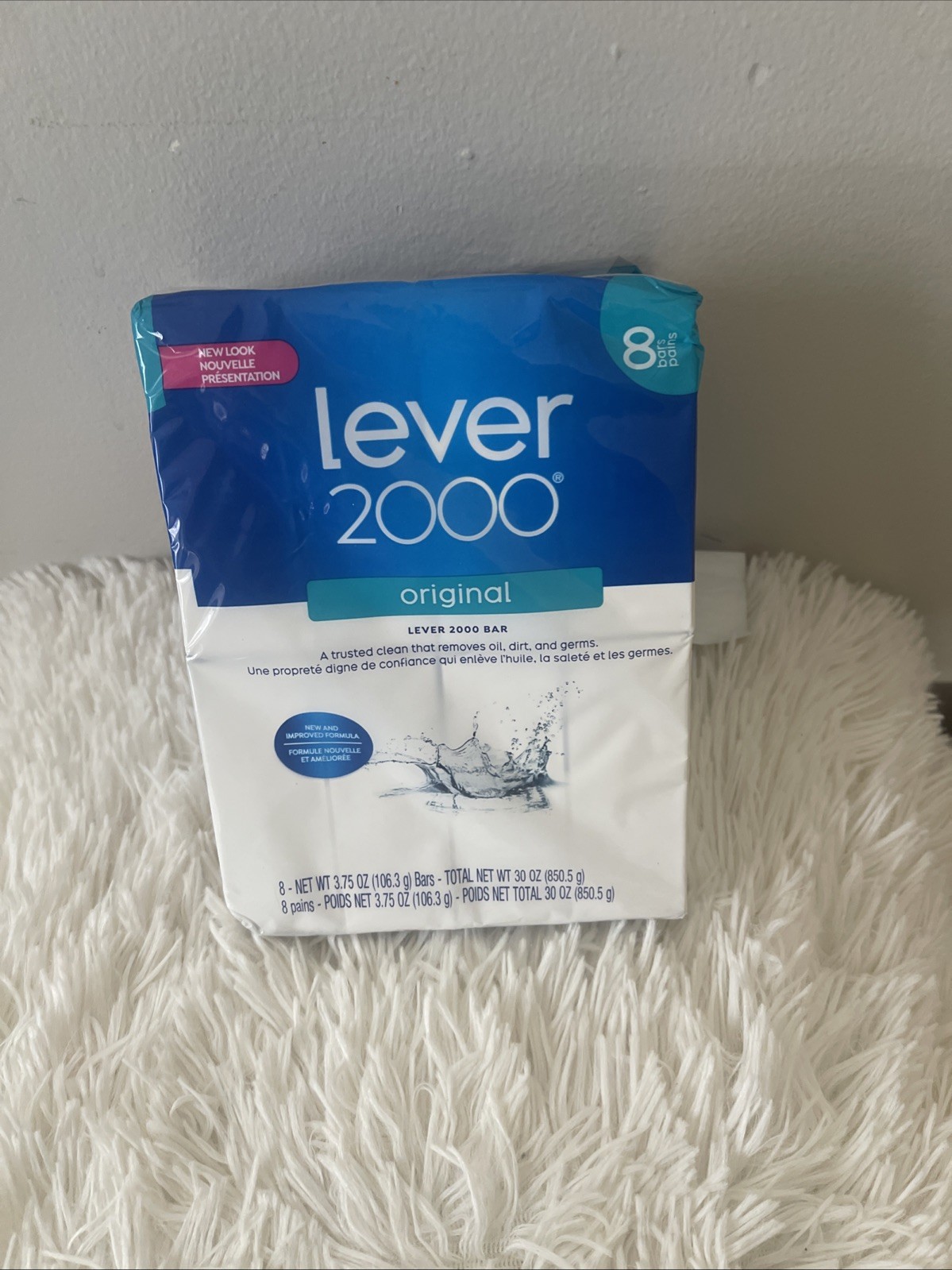 Lever 2000 Original Bar Soap, Pack of 8, 3.75 oz Bars