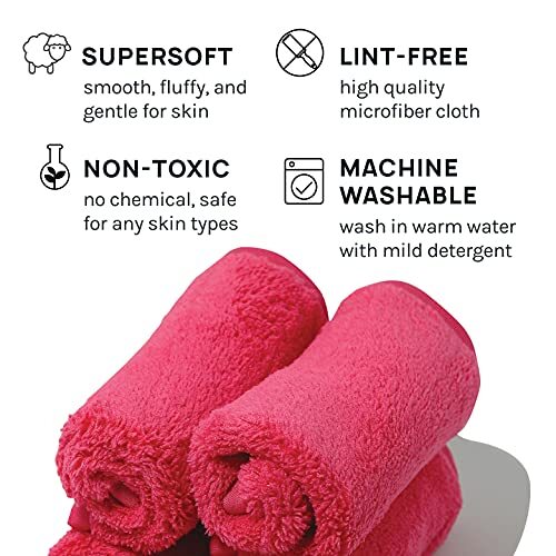 Microfiber Face Cloth Makeup Erase Remover Face Towels Reusable Microfiber