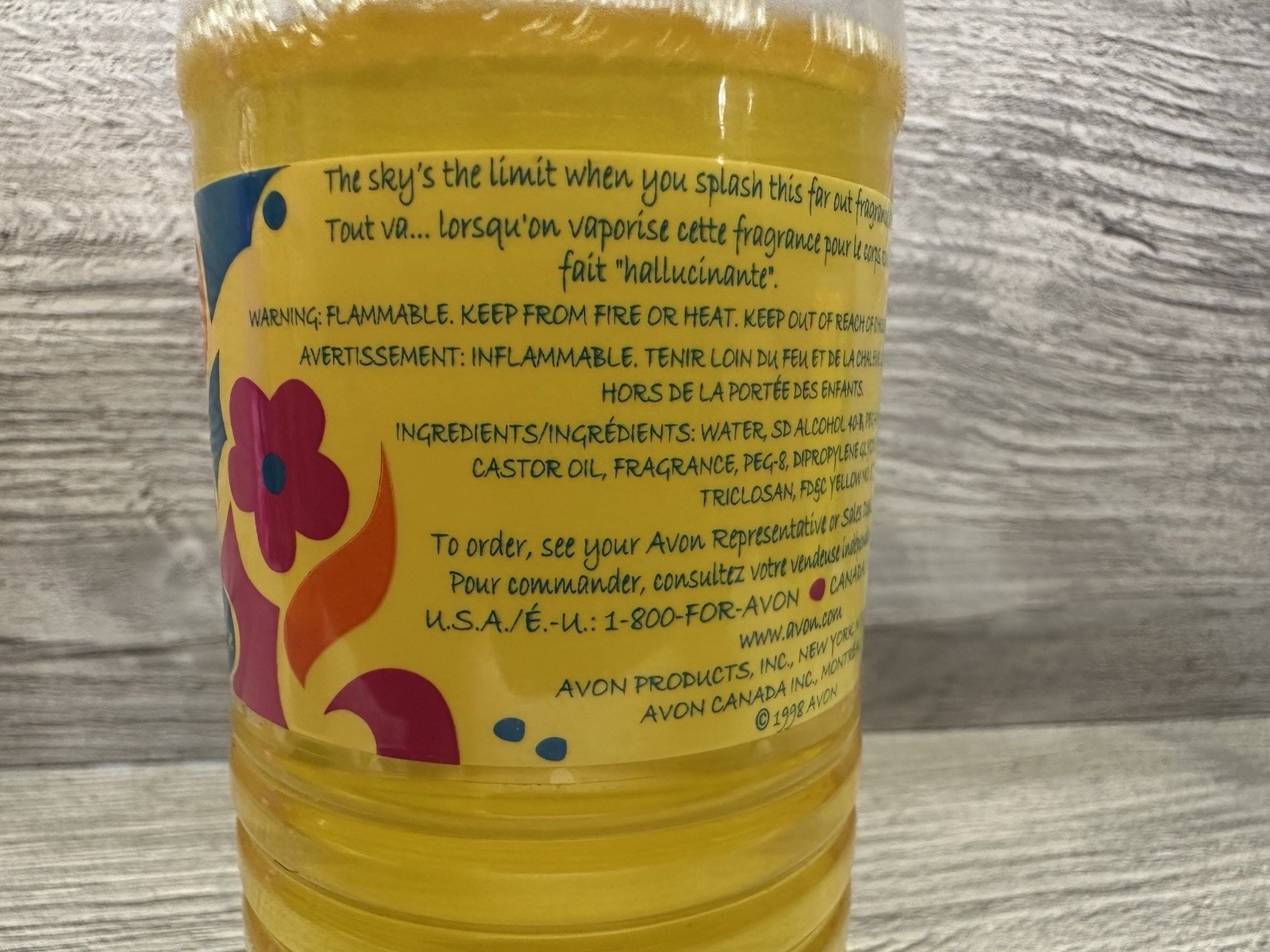 Avon Revolution Marmalade Sky Body Splash 9.5 Fl Oz Very Rare! *See Details*