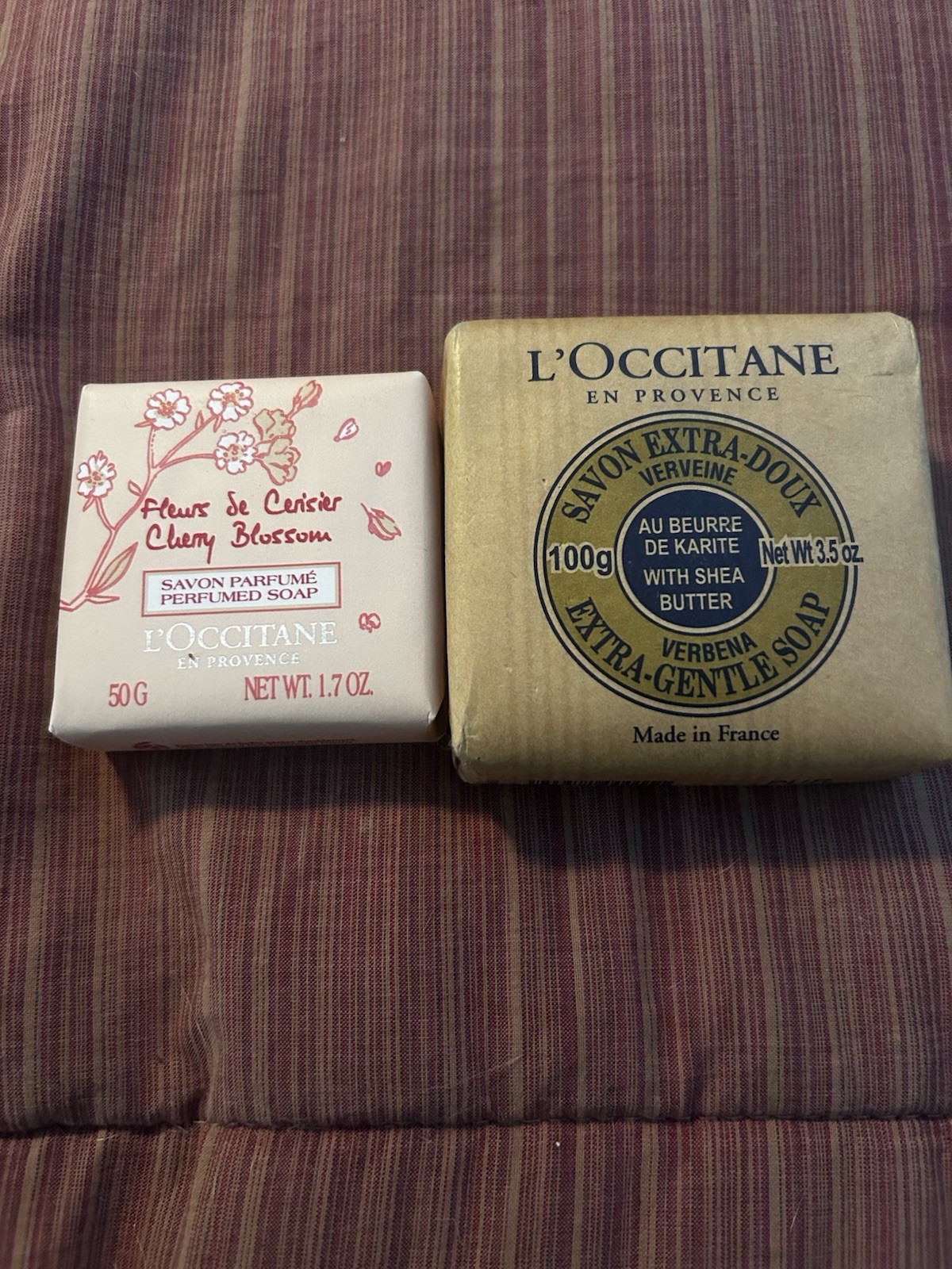 L’Occitane En Provence Perfumed Soap Cherry Blossom & Extra-gentle Verbena NEW