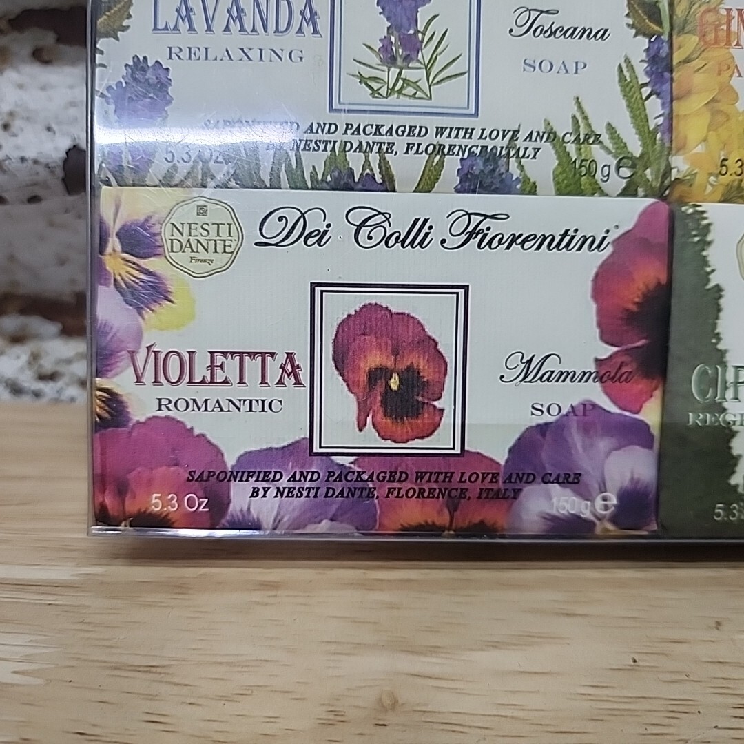 Nesti Dante Dei Colli Fiorentini Soap Collection Iris Poppy Cypress Violet Groom