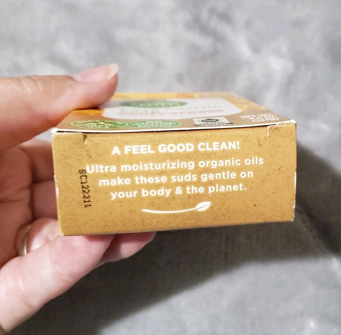 Simple Truth Pure Castille Soap Bar Honey & Almond Hypoallergenic Organic Oils