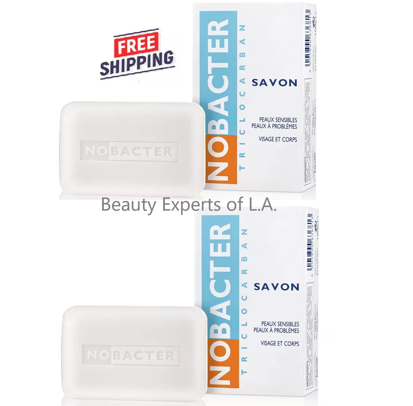 3 PACK Nobacter Soap 100g for Sensitive Face and Body Exp 11/2029