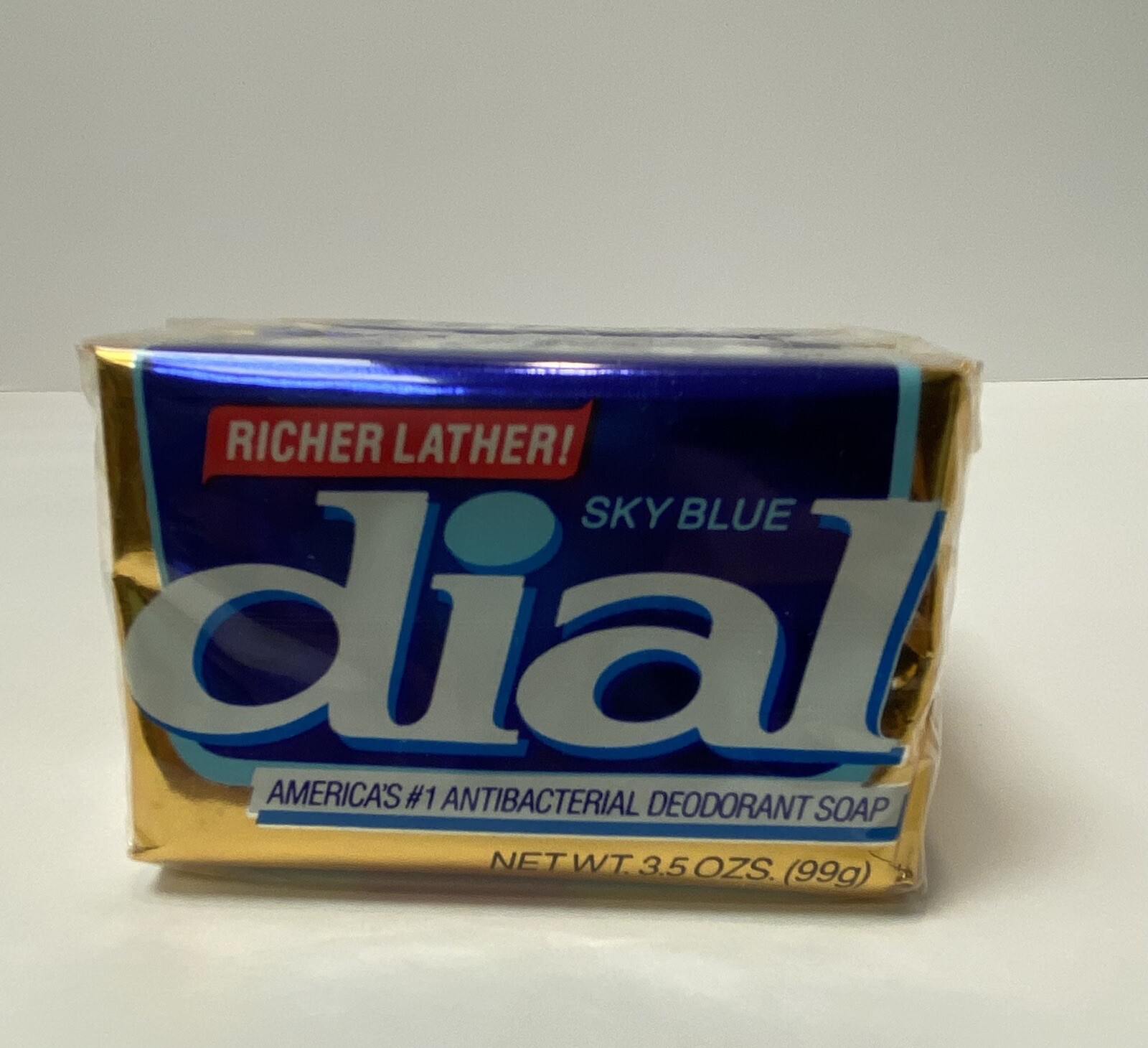 12 NOS Bars Vintage 80s Dial SKY BLUE Bar Soap 3.5oz each Movie /Television Prop