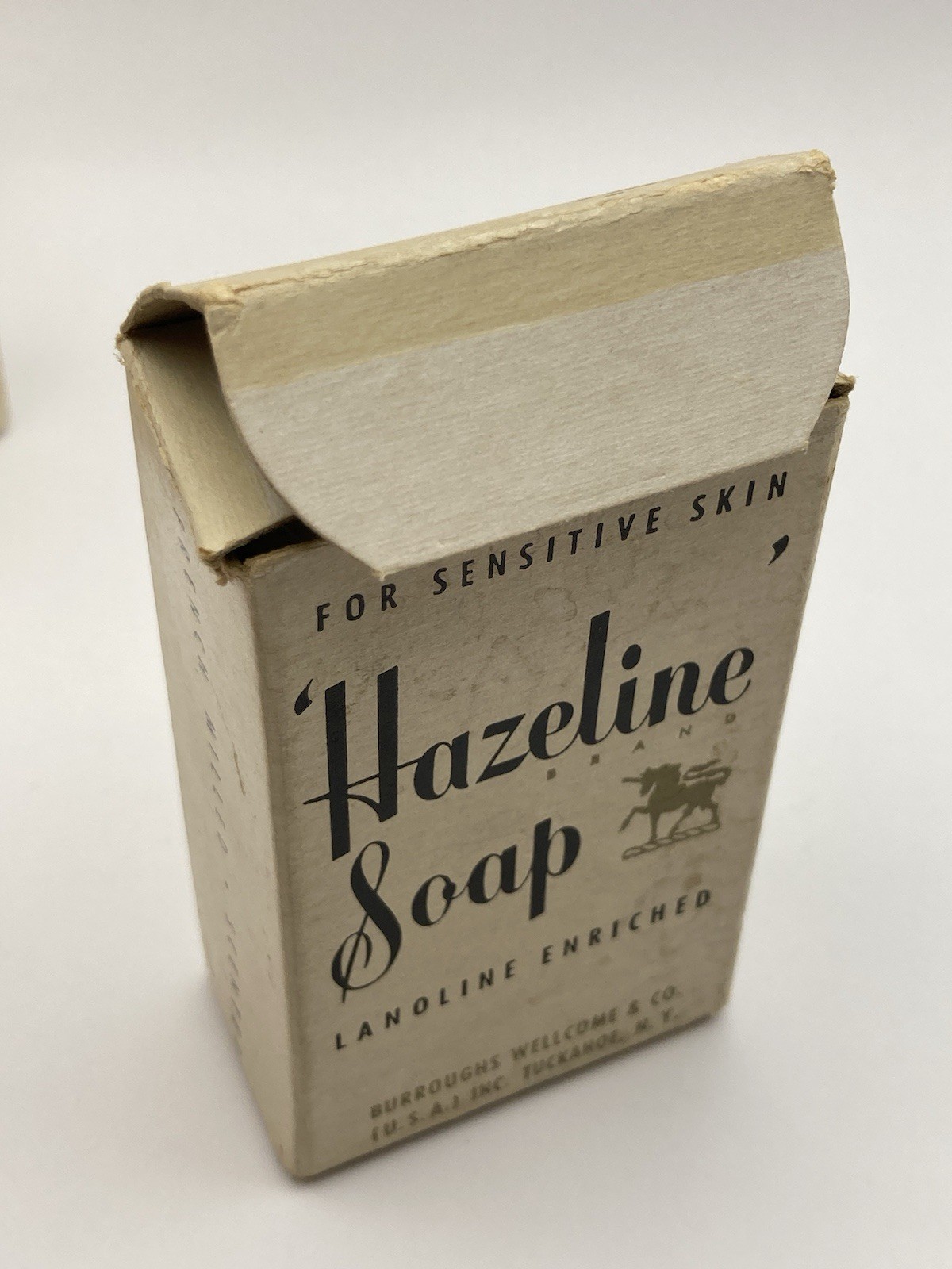 LOT of 2 – Vintage/Antique Hazeline Lanoline Soap Burroughs Wellcome & Co. NOS