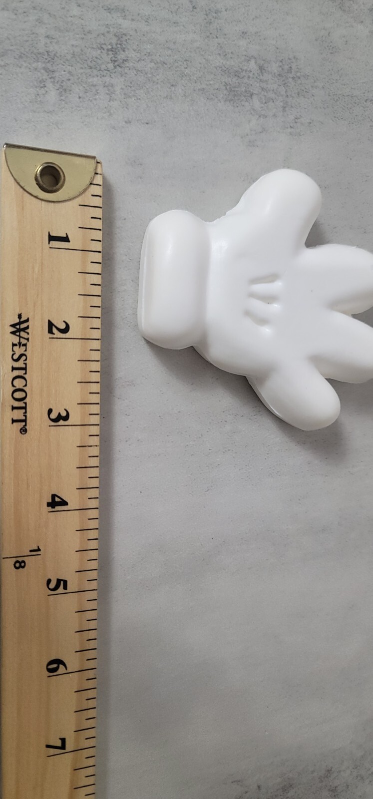 Disney Mickey Mouse SOAP Glove Shaped Fragrance Free White Collect Bar NEW