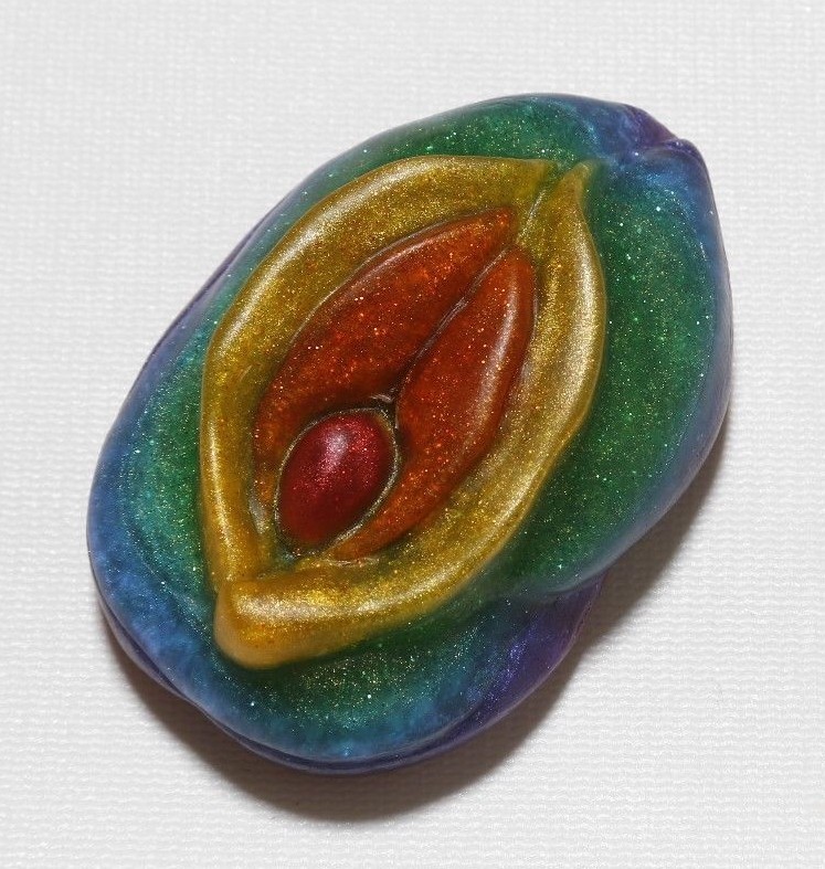Pot’o Gold, vagina-inspired soap scented with cedar, sage, coriander and citrus