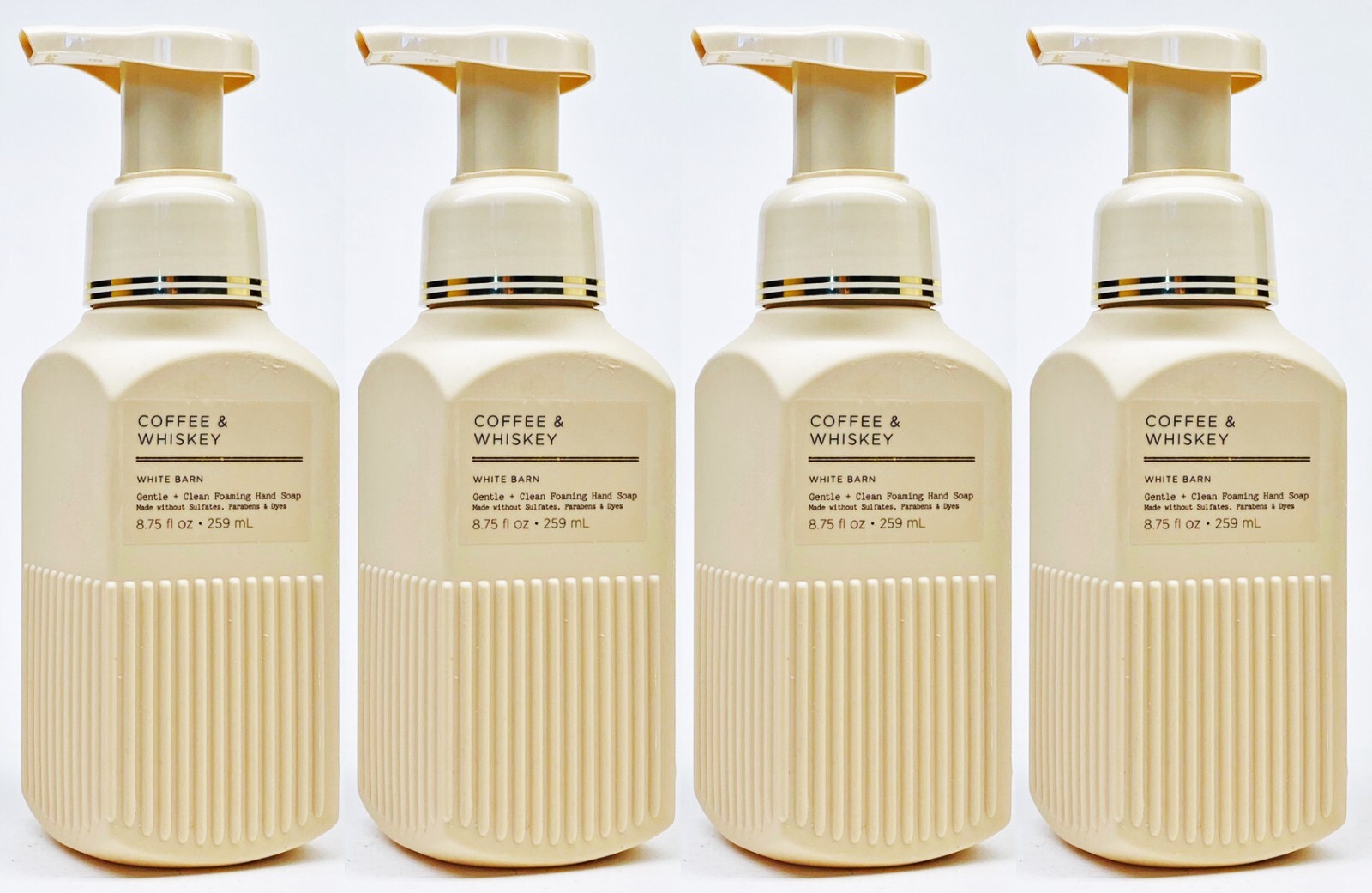 4 Bath Body Works COFFEE WHISKEY Gentle Clean Foaming Hand Soap 8.75 oz