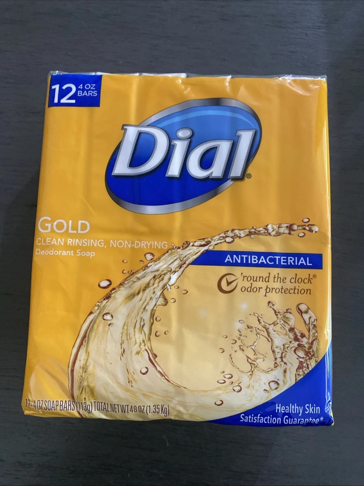 ✅️Dial Antibacterial Deodorant Bar Soap, Advanced Clean, Gold, 4 oz, 12 PK🔥