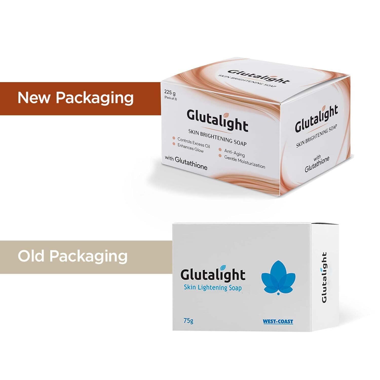 Glutalight Skin Brightening Soap For All Skin Types 75gm Each Pack Of 3