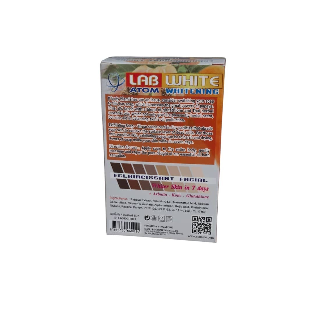 Lab White (Papaya Extract) Face & Body Soap X 1 Bar