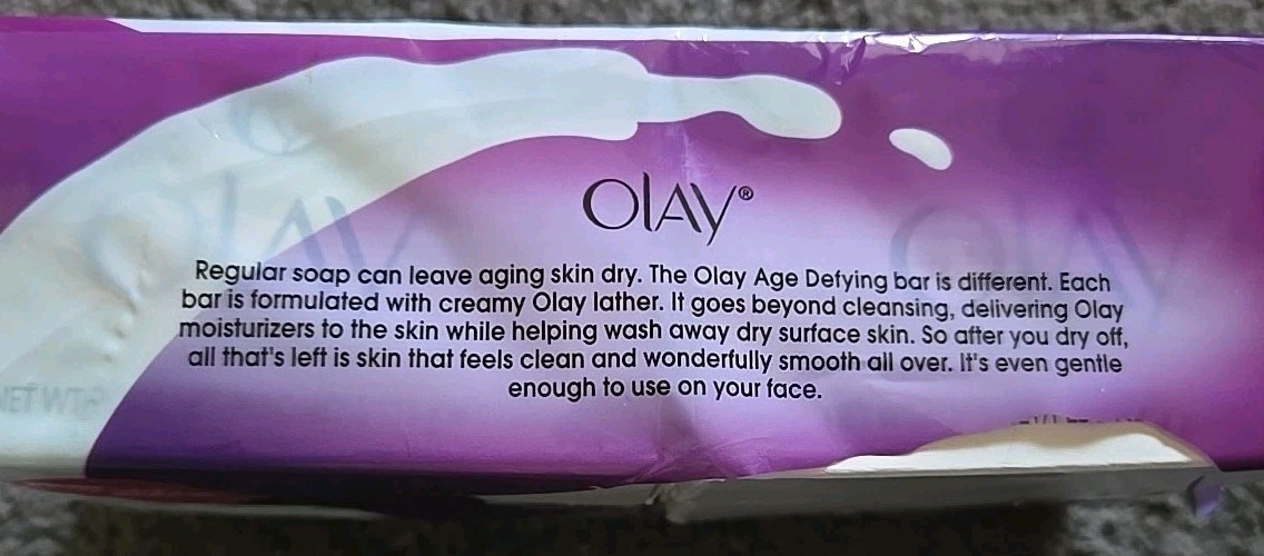 Olay Age Defying Original Formula 6 Beauty Bars 4 oz Each 10x More Moisturizers!