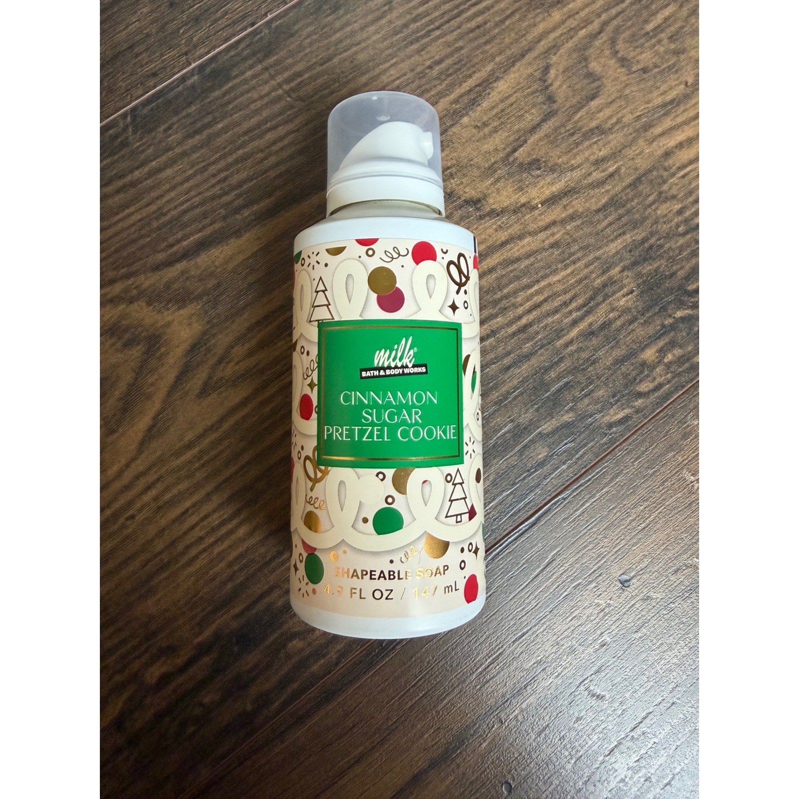Bath & Body Works Cinnamon Sugar Pretzel Cookie Shapeable Soap 4.9 oz Milk Foam