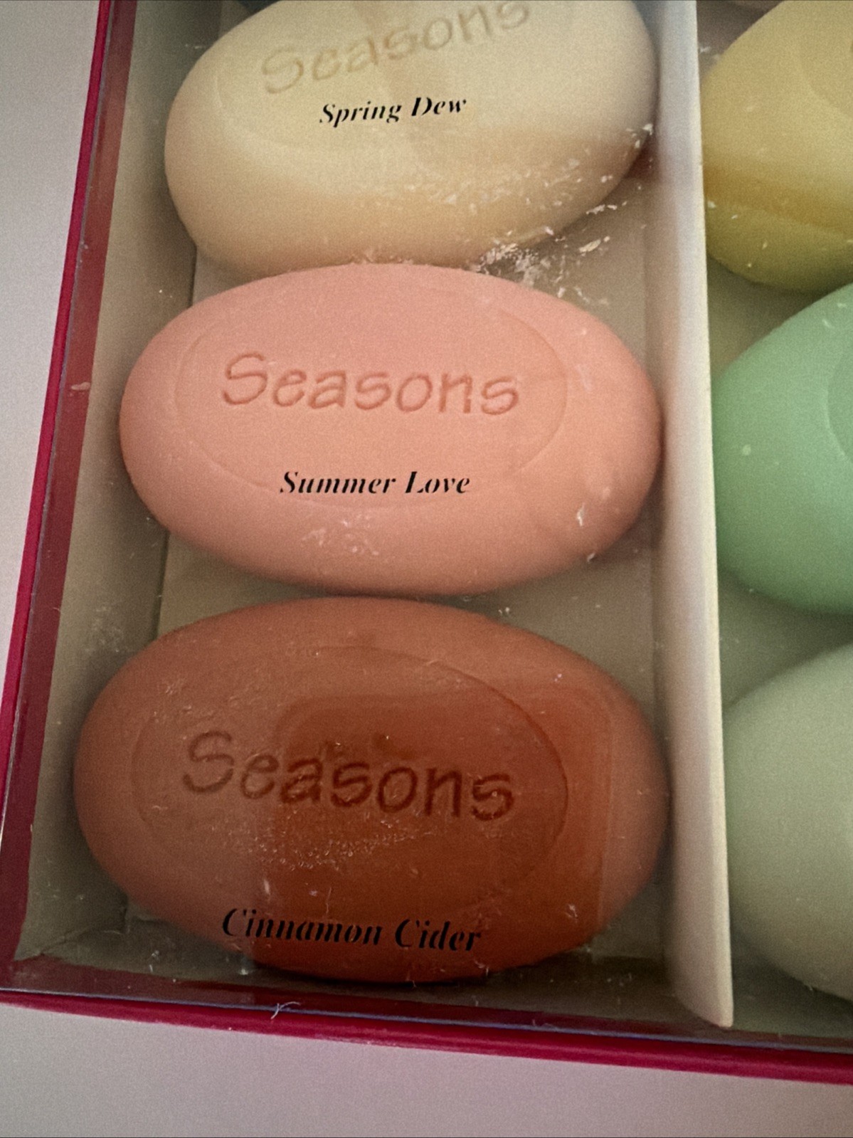 Soap For All Seasons, Set Of 12 3.5 Ounce Bars Assorted Scents Made In Usa