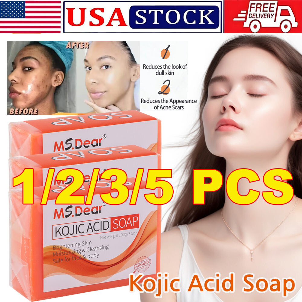 5/3X Skin Brightening Soap Original Kojic Acid Soap for Dark Spot Whitening 100g