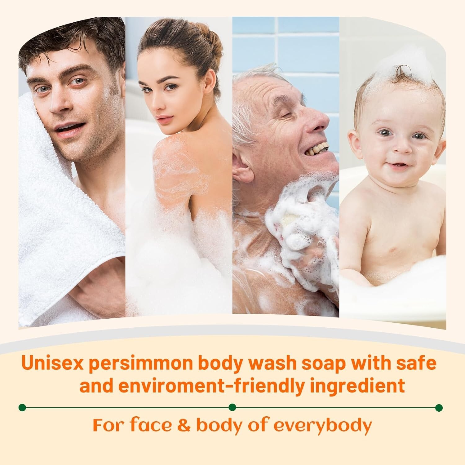 3Pack Body Persimmon Soap Bar Body Odor Control, Organic Deodorant Natural P V2″