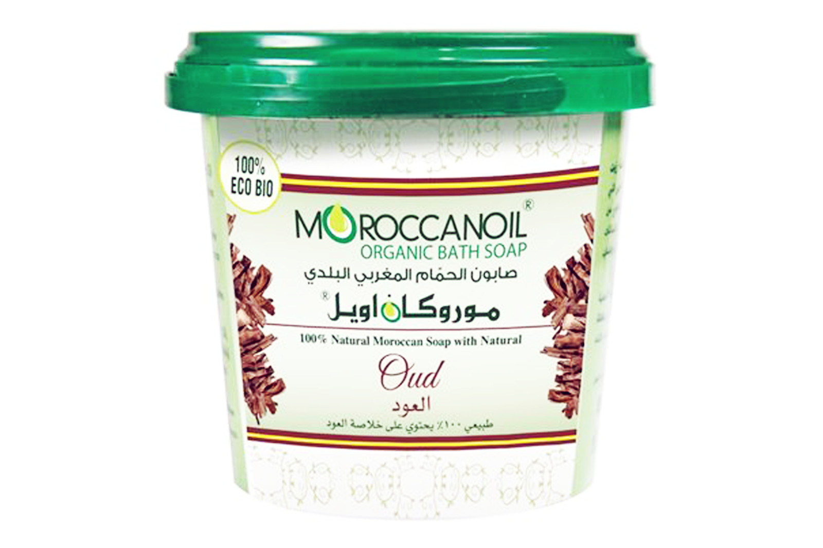 MOROCCOANOIL Bath Soap 100% Natural Moroccan Bath Soap with Oud 850g.