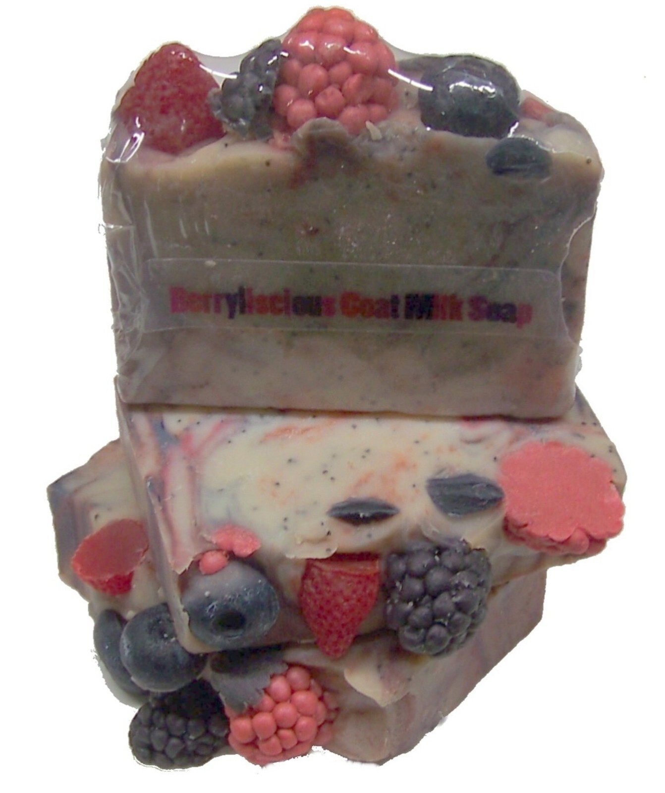 Berryliscious Blue Poppy Seed Goat Milk Soap-Natural & Organic by MJR Soaps