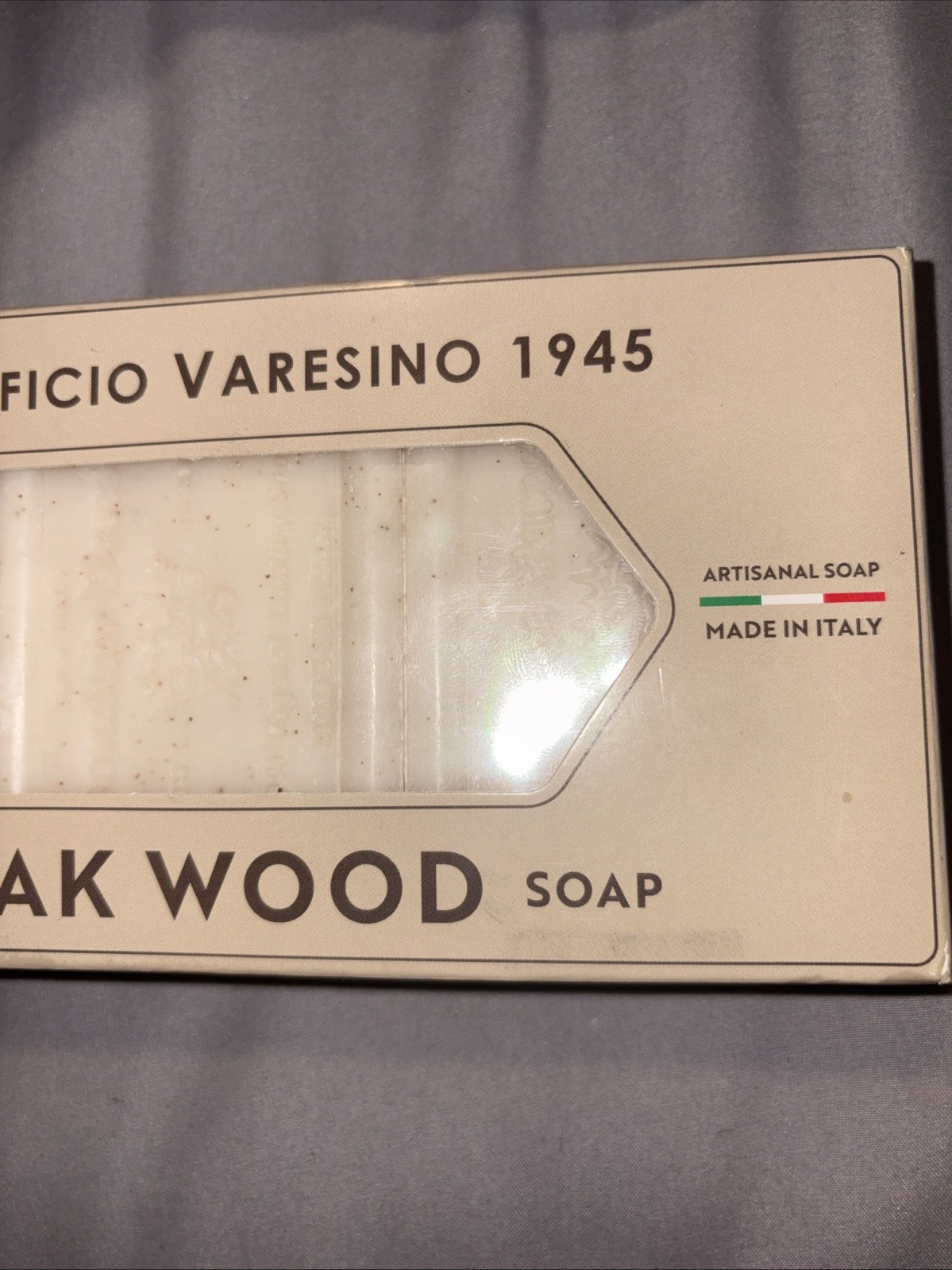 Saponificio Varesino Oak Wood Soap Bar Men Made in Italy 450g 15.8oz