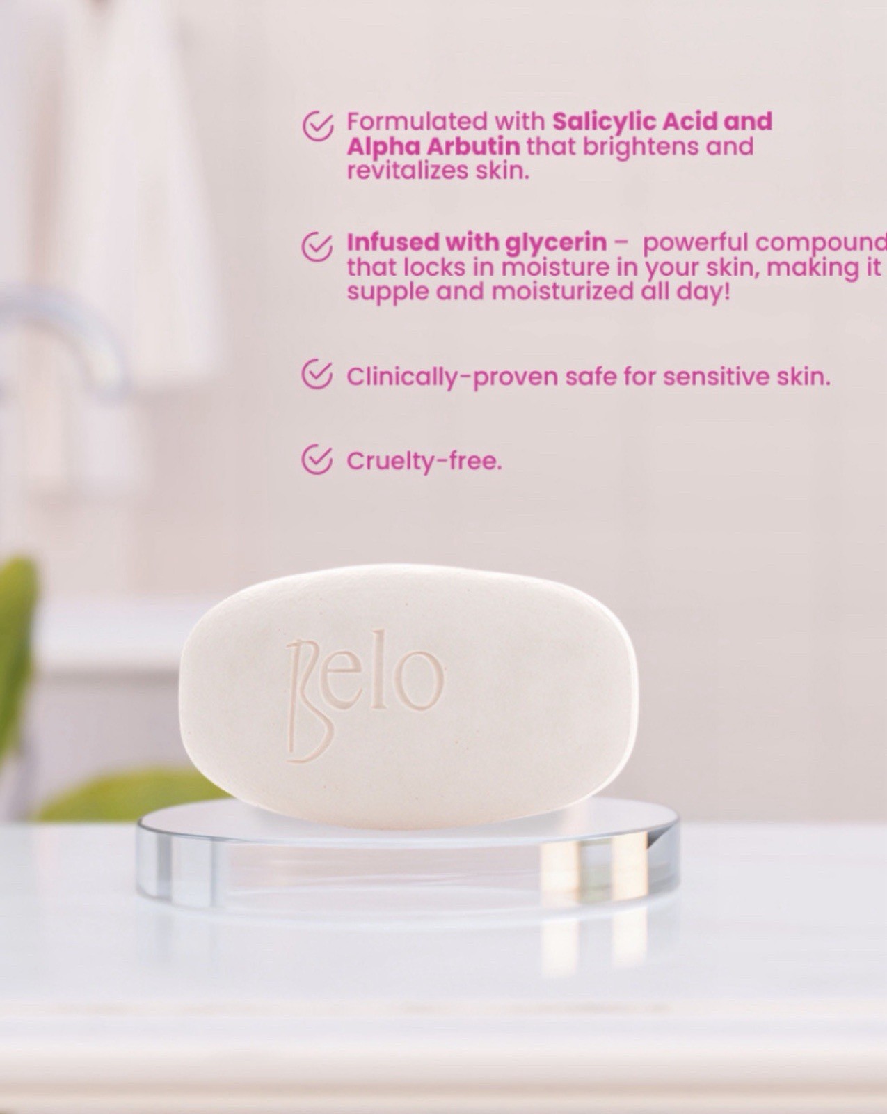 Belo Essential Soap Smoothening – Whitening Body Bar 65g