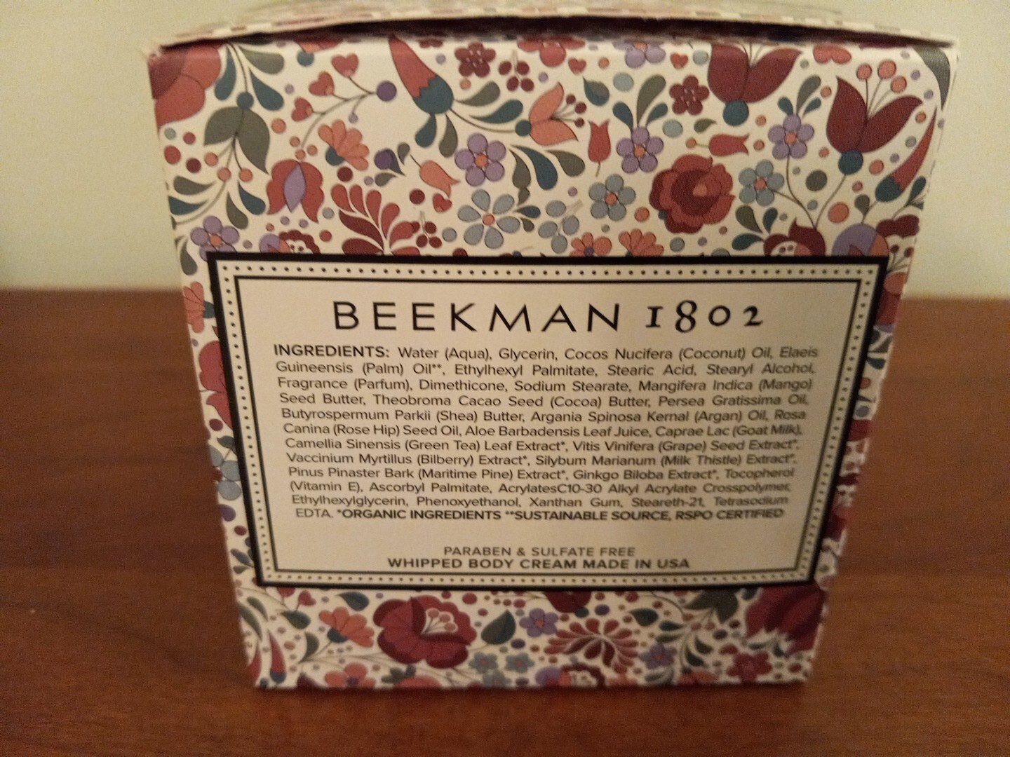 Beekman 1802 Pure Goat Milk Whipped Body Cream 8 Ounce Honeyed Grapefruit Sealed