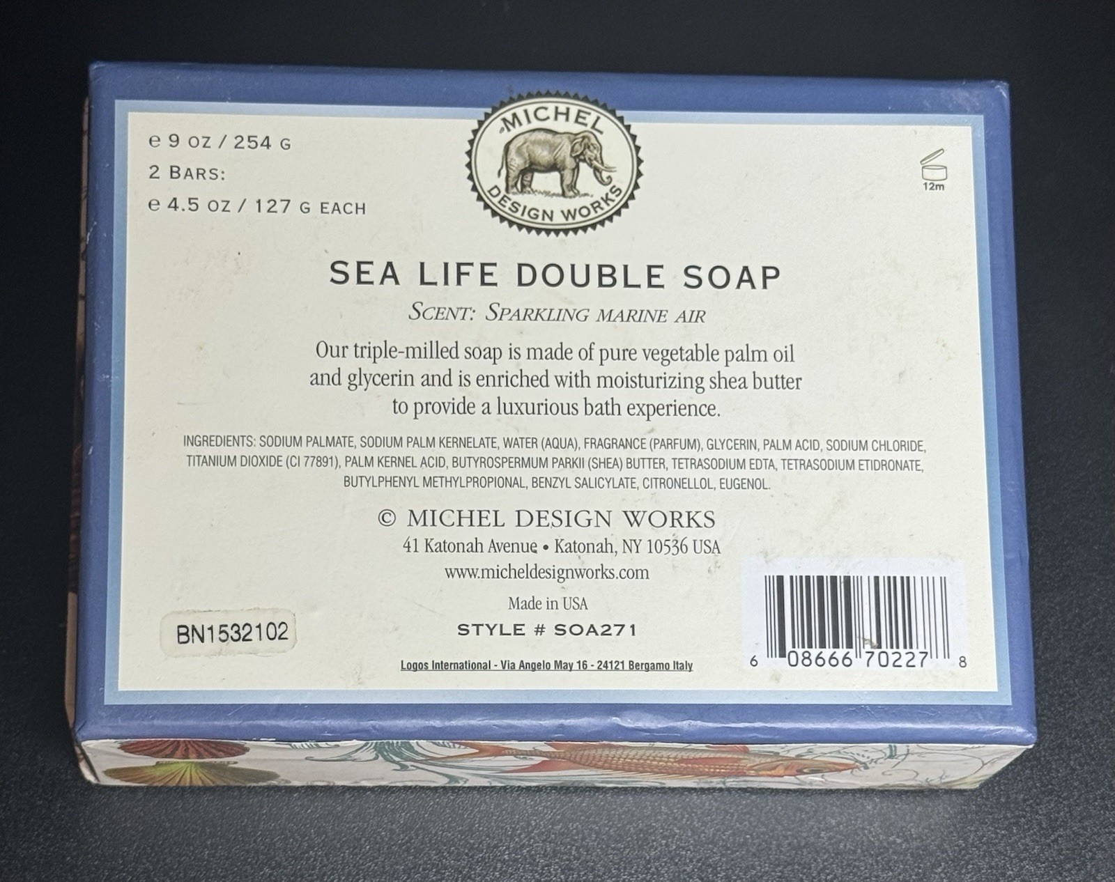Michel Design Works Sea Life Shea Butter Bar Soap 4.5oz Each 2 Pack
