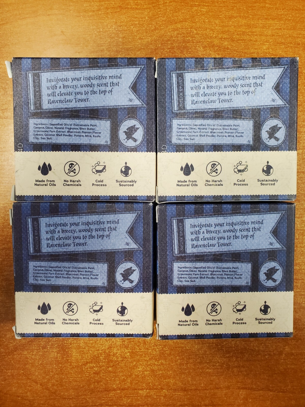 4 Bars: Dr. Squatch Bar Soap Harry Potter *RAVENCLAW* Light Grit (2898)