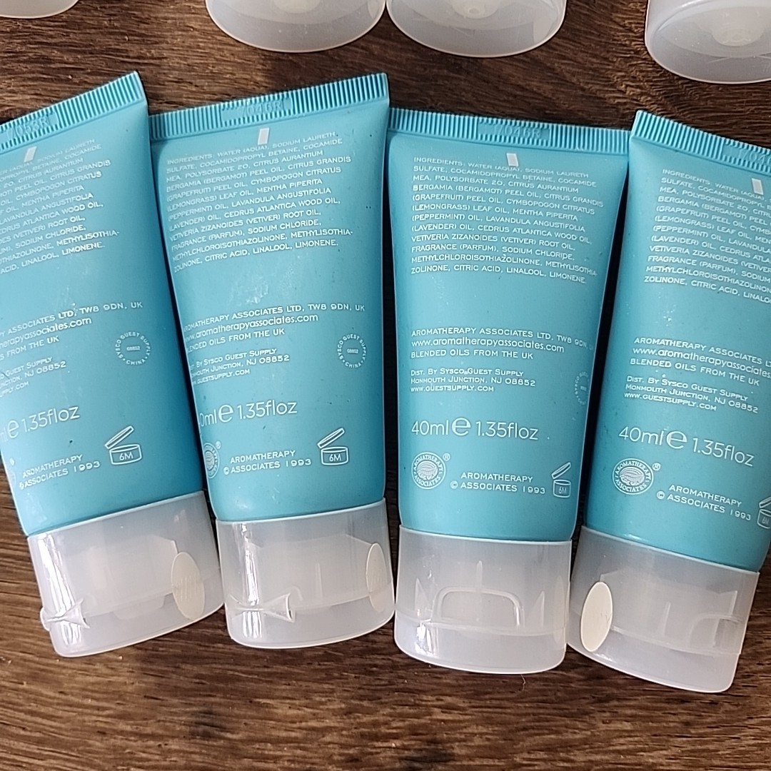 New Lot of 20 Aromatherapy Associates Soap Bar Body Wash Lotion Travel Size