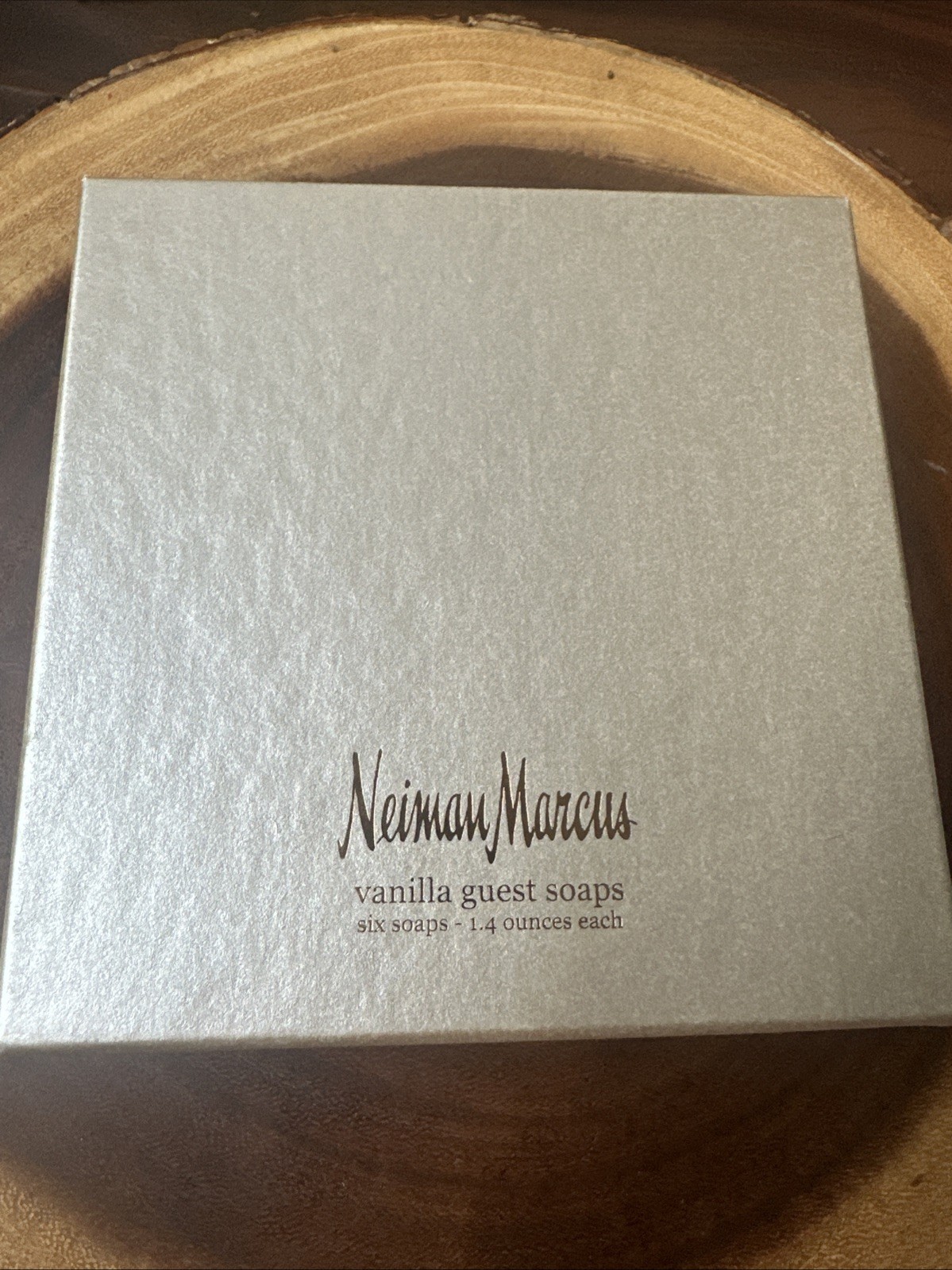 Neiman Marcus Vanilla Guest Soaps Set Of 6–1.4 Oz Each