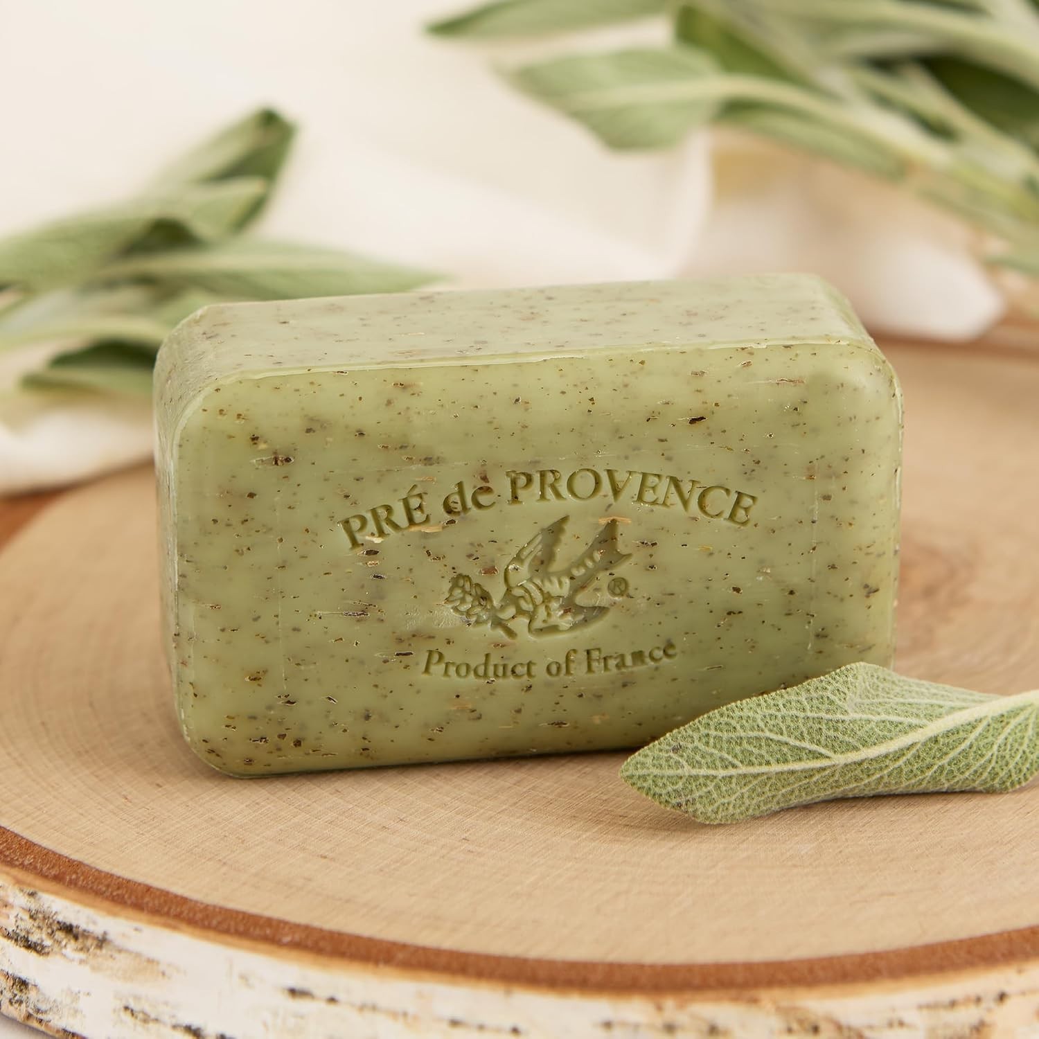 Aromatherapy Artisanal Soap Bar – Enriched with Shea Butter and Sage, 5.3 Oz