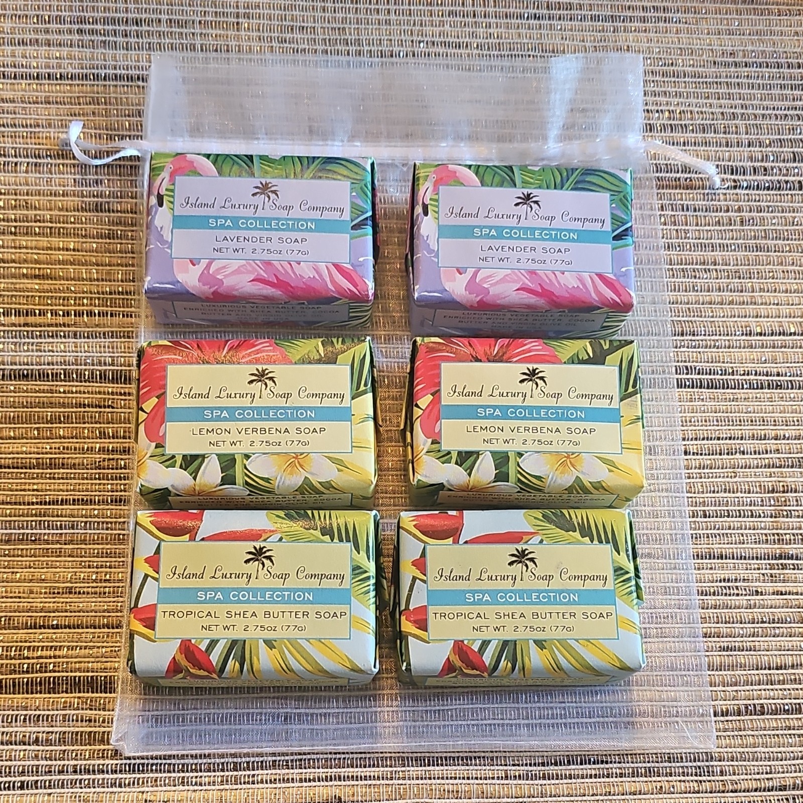 Island Luxury Soap Company Spa Collection Tropical Shea Butter NET WT 2.75 Oz
