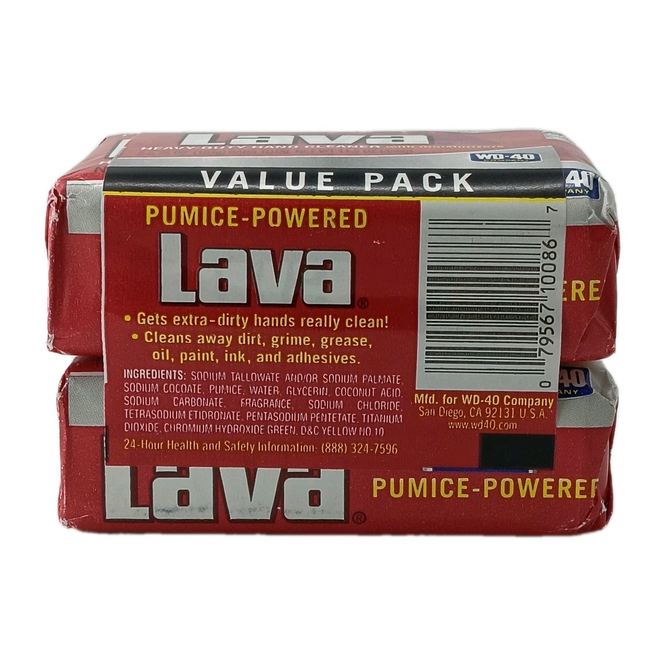 Lava Heavy-Duty Hand Cleaner Bars with Moisturizers 2 Pack – 5.75 OZ Each