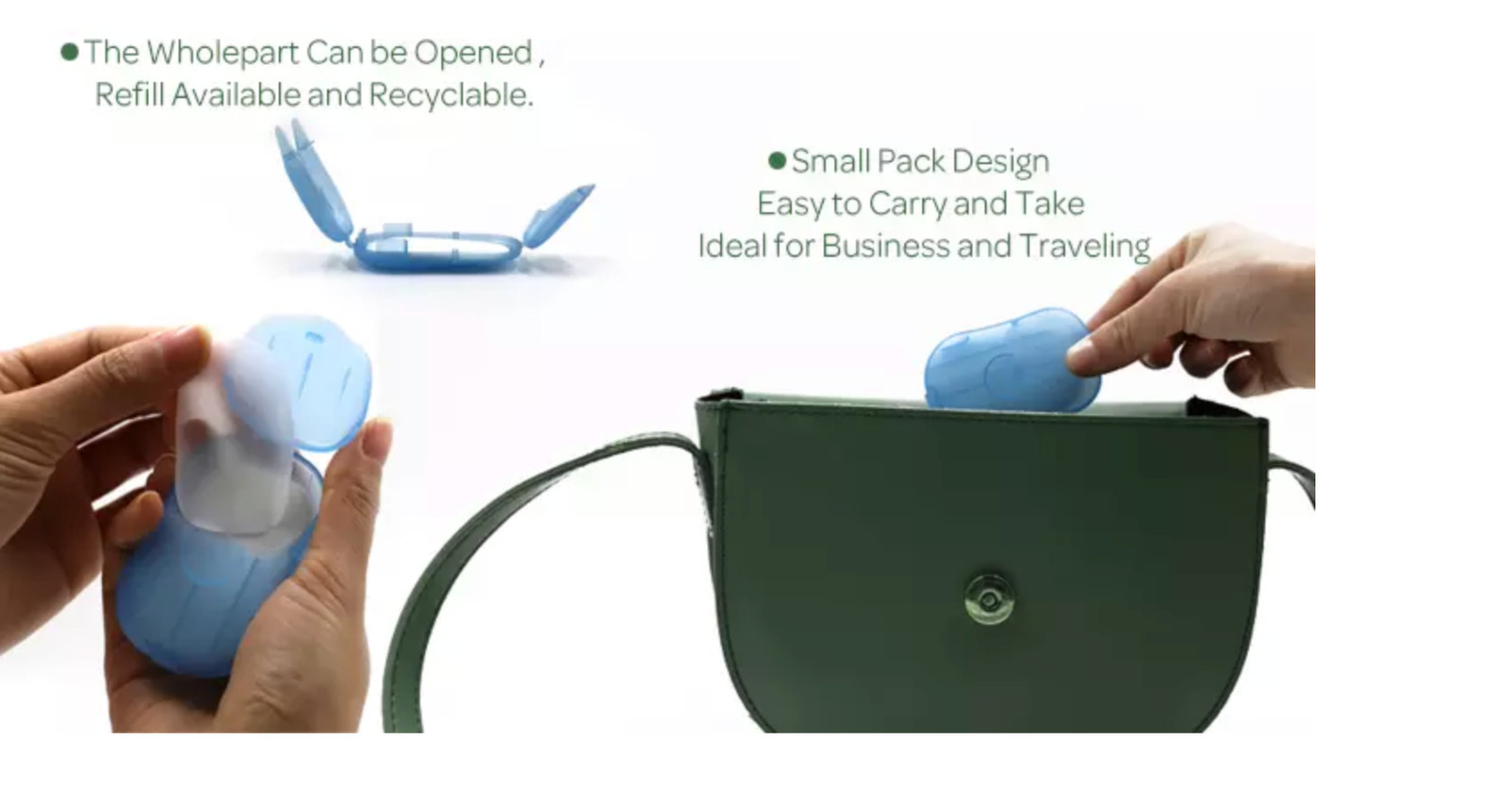 Portable Hand Paper Soap 30 Packs (600 Sheets)