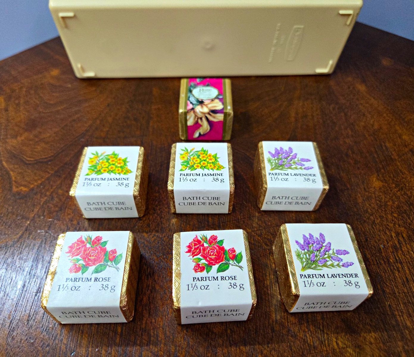 Ben Rickert Scented Bath Cube Multipack Jasmine Rose Lavender 1 1/3 oz MPN