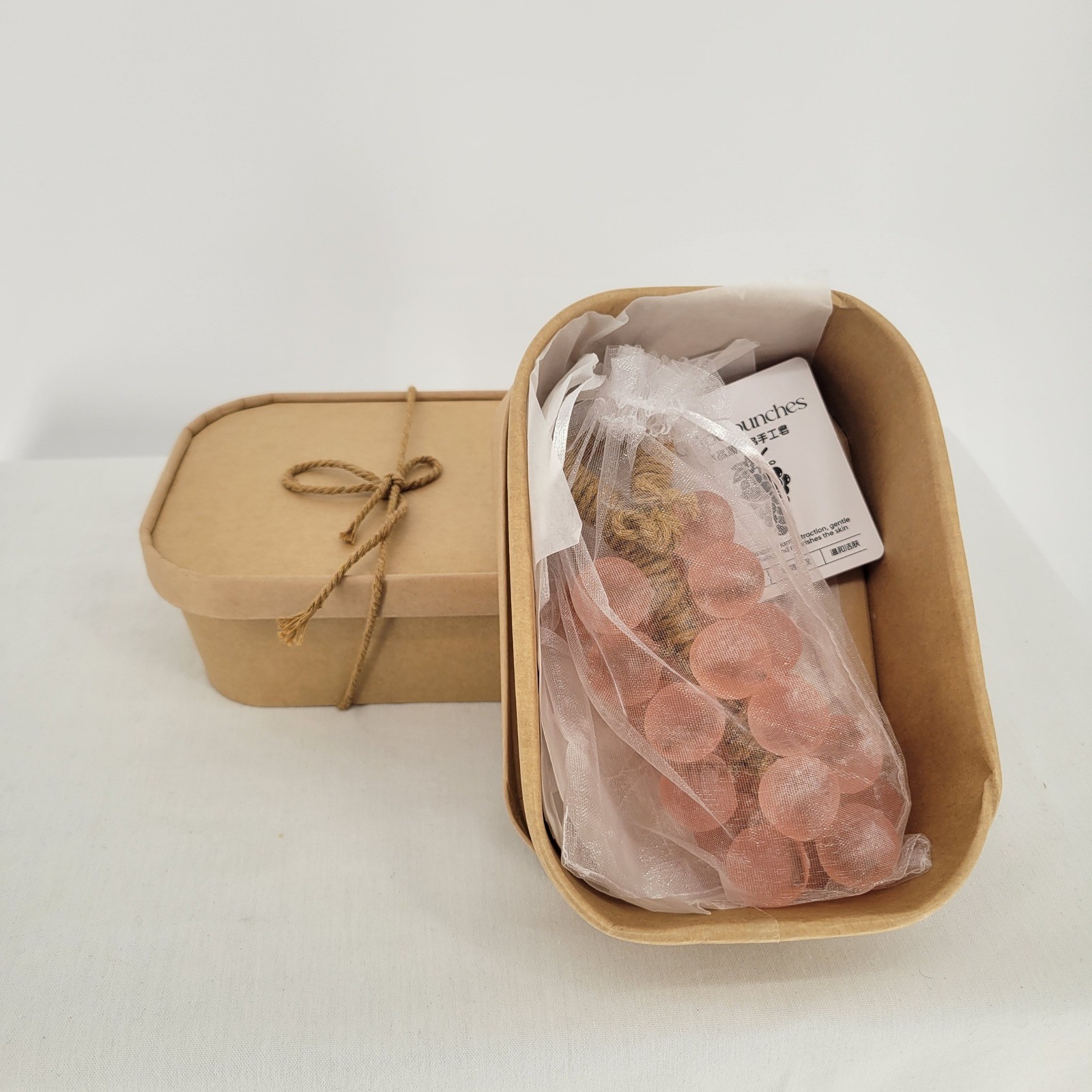 Grape Bunches Handmade Pink Grape Cluster Soap Set of 2 Gift Boxed