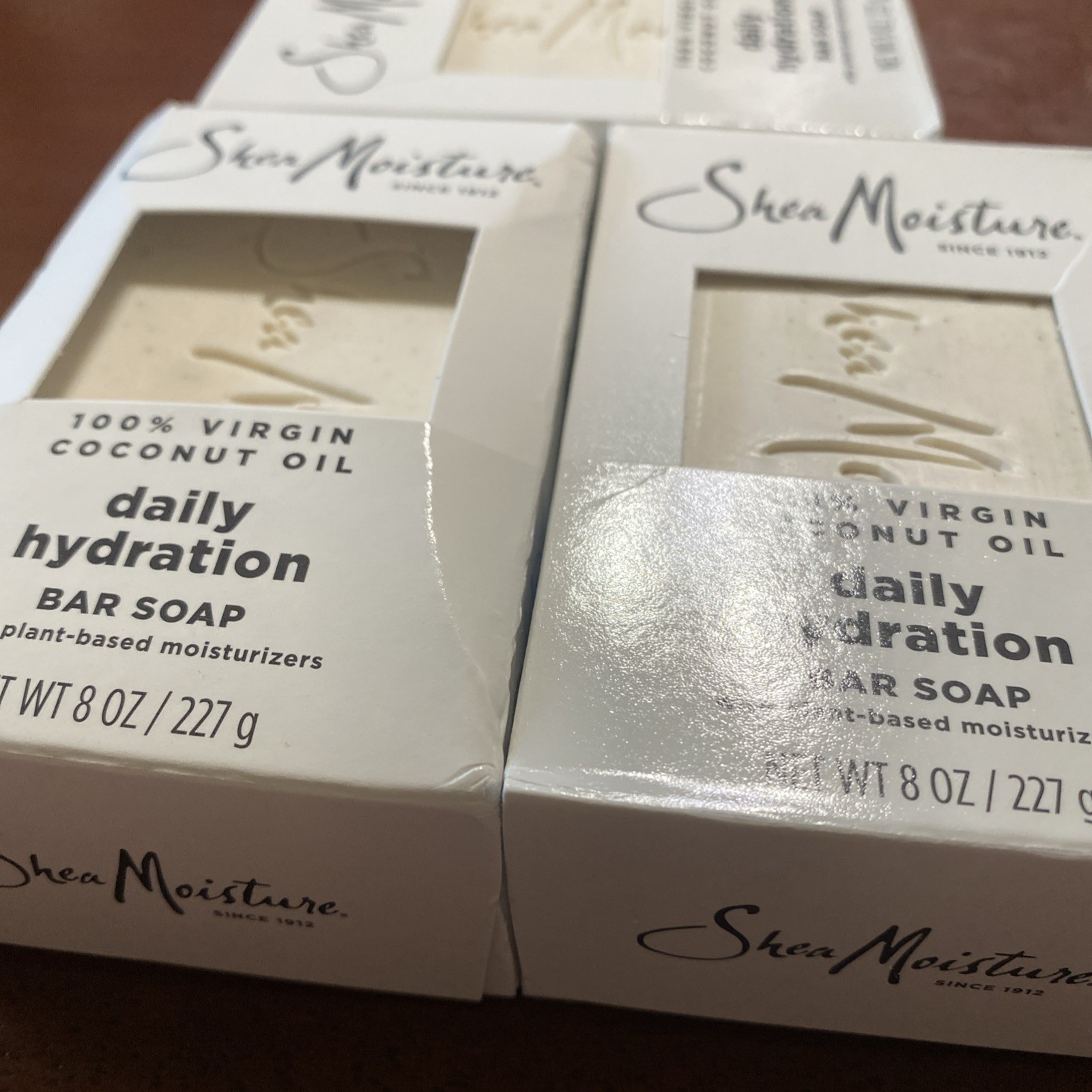 Shea Moisture 100% Virgin Coconut Oil Daily Hydration Bar Soap 8 oz Lot Of 3