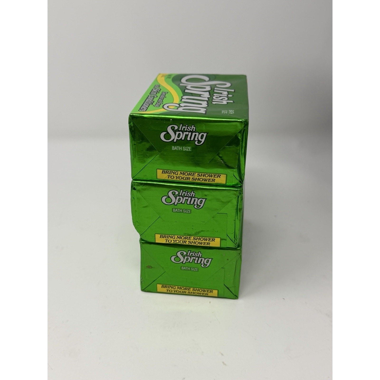 Lot of 3 Vintage IRISH SPRING Deodorant Bath Size Soap 5 oz Bar Skin Conditioner
