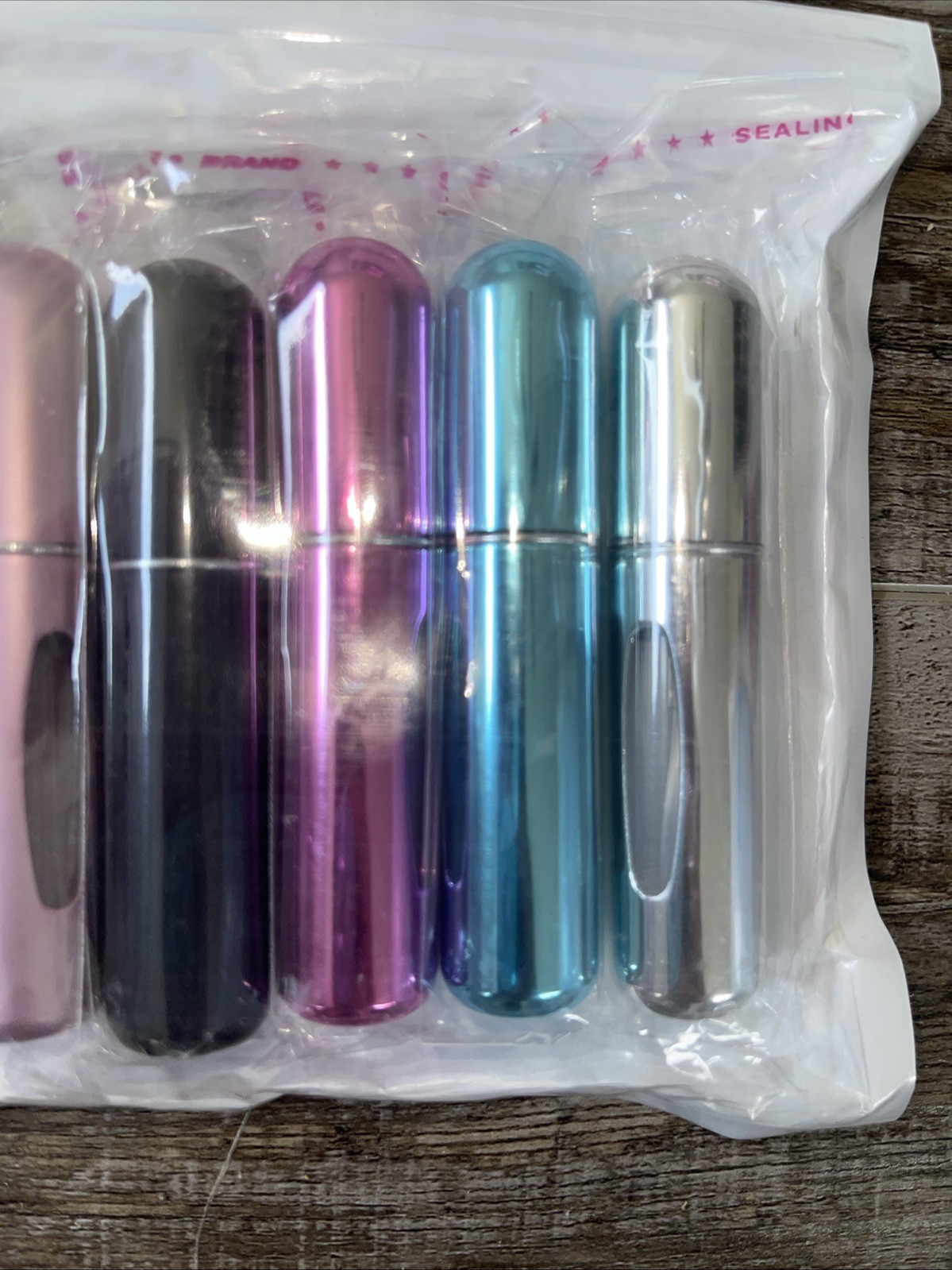 5Pcs Mini Travel Perfume Atomizer Bottle Spray Pump Case Refillable Portable