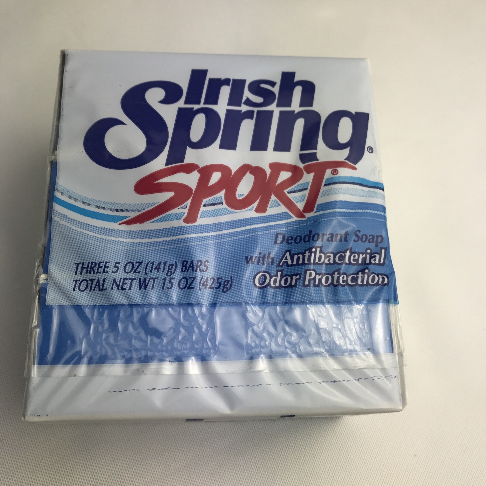 Irish Spring Sport Deodorant Soap 3 pk 4.5 oz Bars Odor Protection Discontinued
