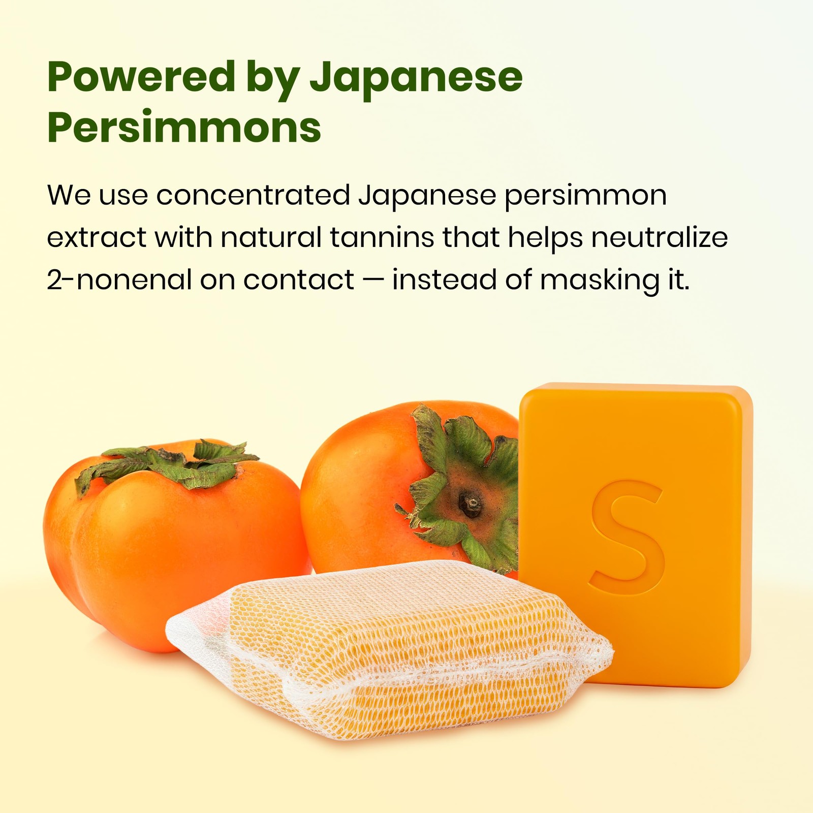 Swarva Japanese Persimmon Cleanser Bar 2 Pack 1 Ounce (Pack of 2), Orange