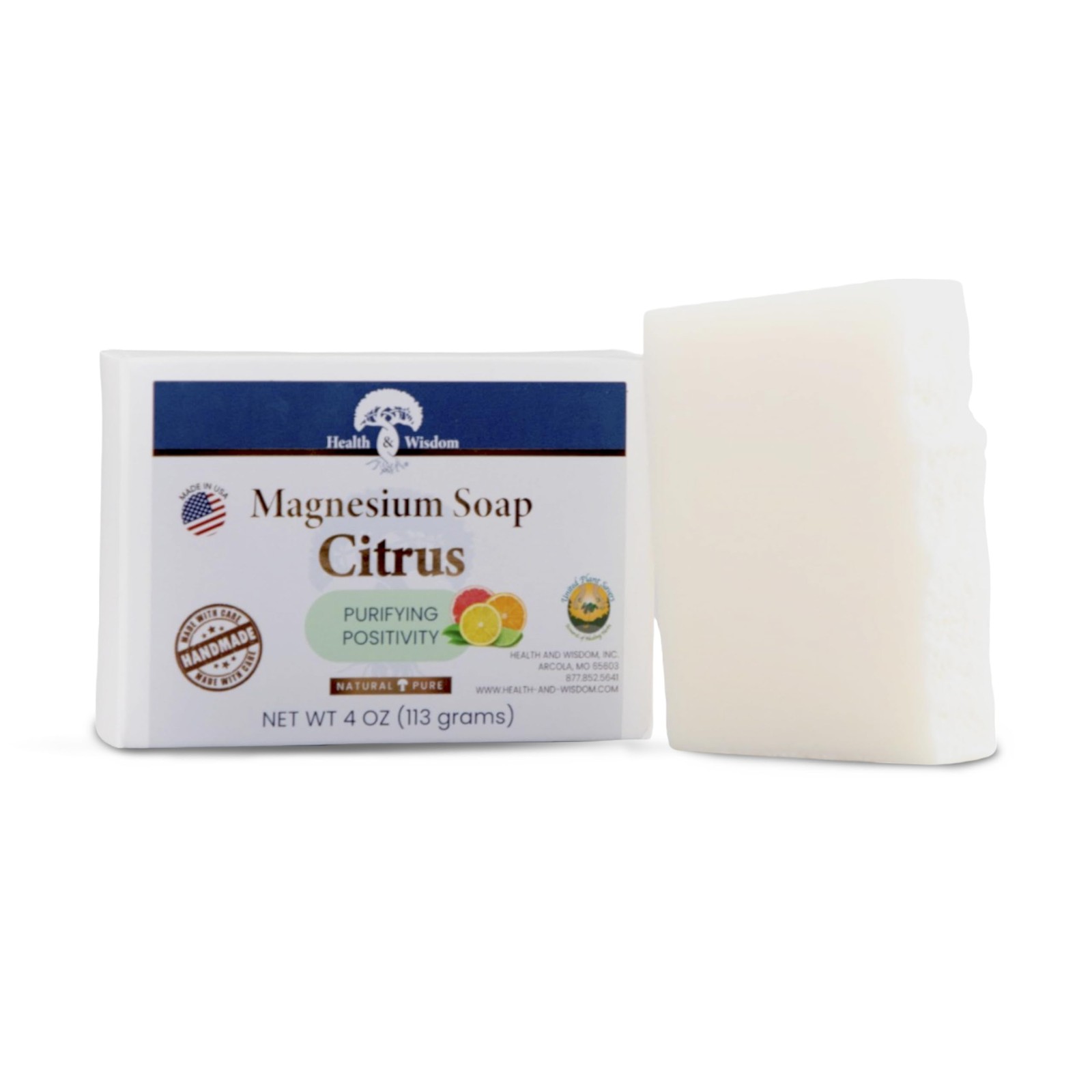 & Wisdom Magnesium Bar Soap – Moisturizing Body Soap – Handmade with Aloe & S…