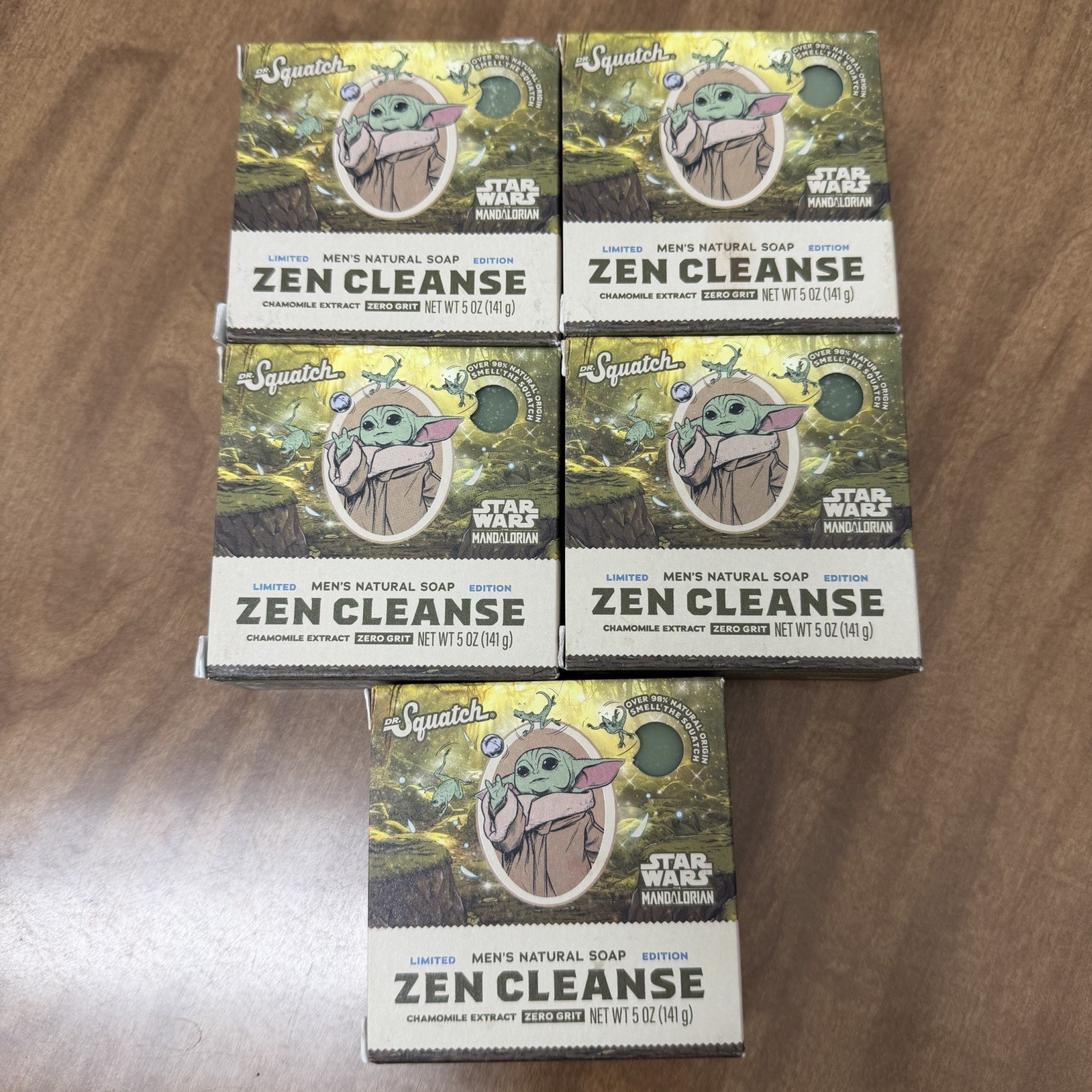 Dr. Squatch Zen Cleanse Men’s Natural Soap Star Wars Mandalorian lot of 5