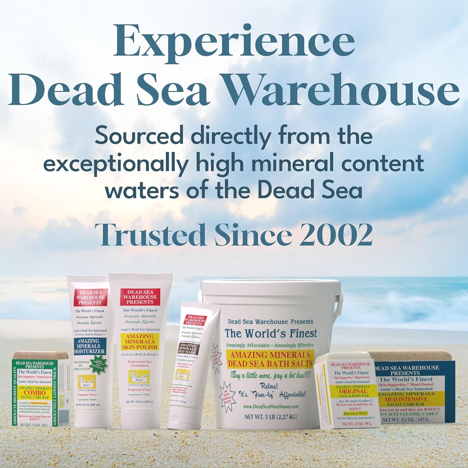 Dead Sea Warehouse – Dead Sea Salt Soap Bar – Original Face & Body Bar – Hydrati