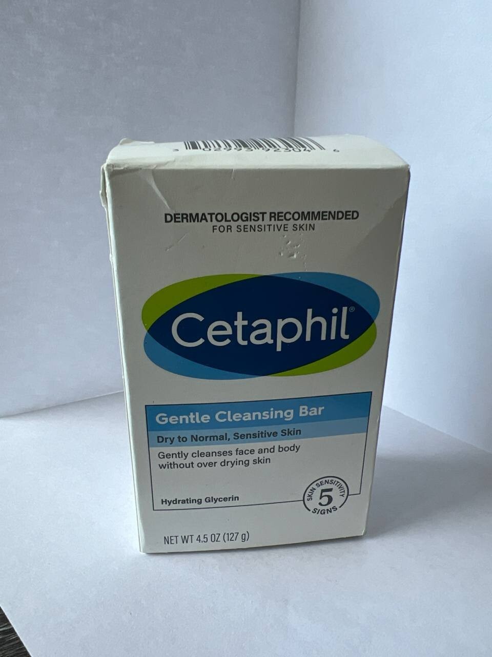 Cetaphil Gentle Cleansing Bar, For Body & Face, 4.5 oz (127 g) NEW SHIPS FAST