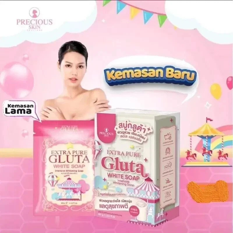 3x Extra pure Gluta White Soap Glutathione Nourish Skin To Be White BrightSmooth